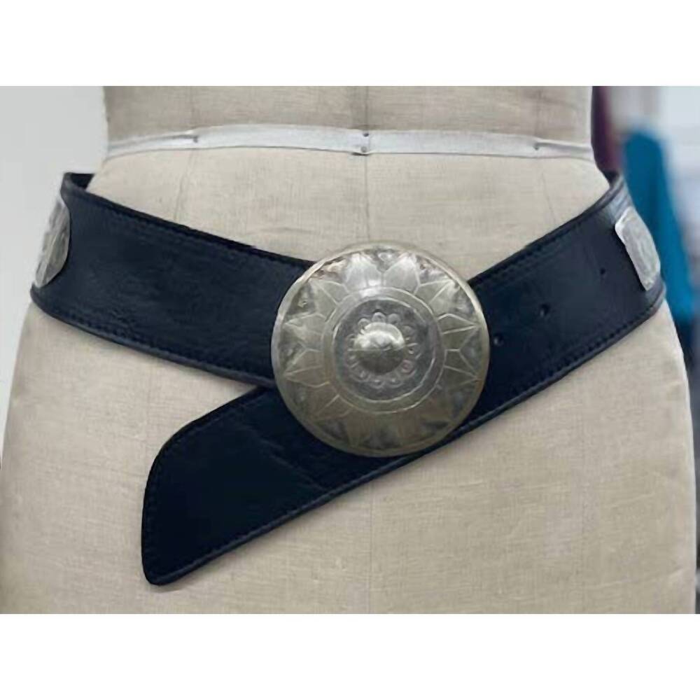NEW DAIRI women's leather belt in black